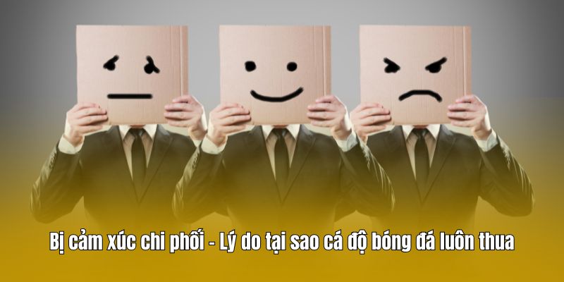 Bị cảm xúc chi phối - Lý do tại sao cá độ bóng đá luôn thua